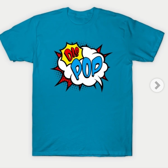 Teepublic Dis Pop podcast logo comic graphics tshirt L - Picture 2 of 2
